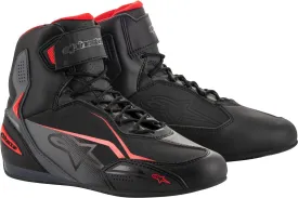 Alpinestars Faster-3 motorcycle shoes, black-gray-red