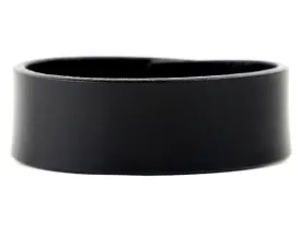 Black Latigo Leather Wristband