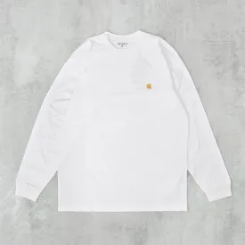 Carhartt WIP Chase L/S Tee - White