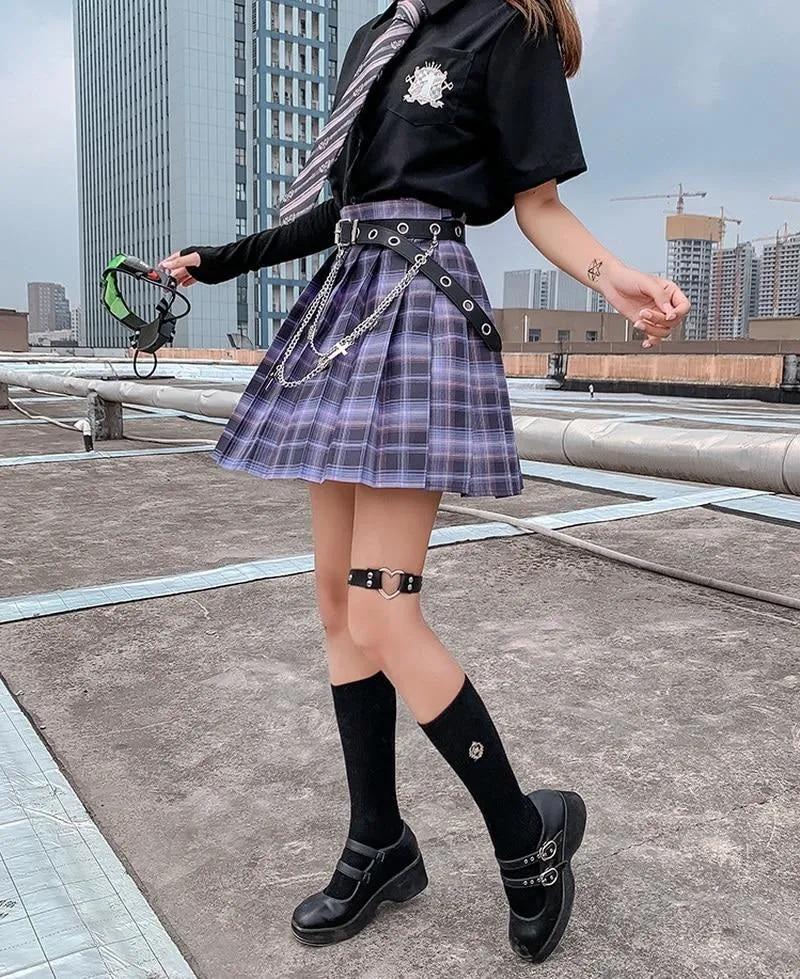 Electric Plaid Skirt (17 Colors)