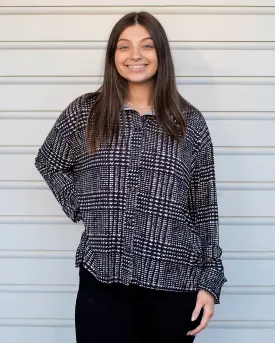 Glen Plaid Blouse