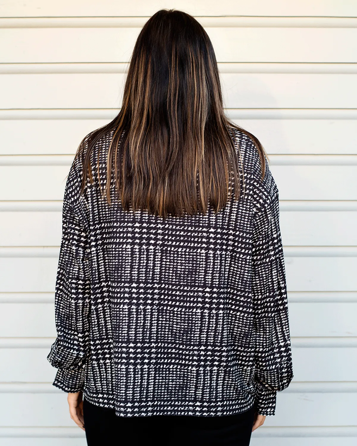 Glen Plaid Blouse