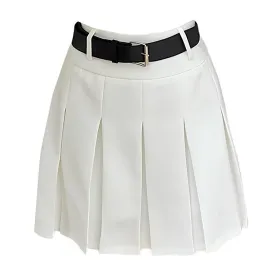 Good Manners Knee-Length Pleated Skirt