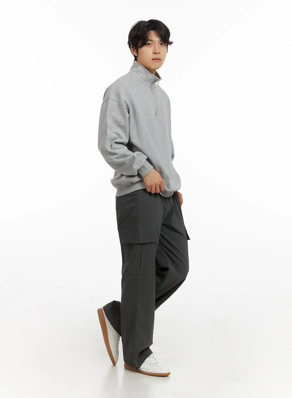 Men's Loose Fit Cargo Pants (Dark Gray) IG409