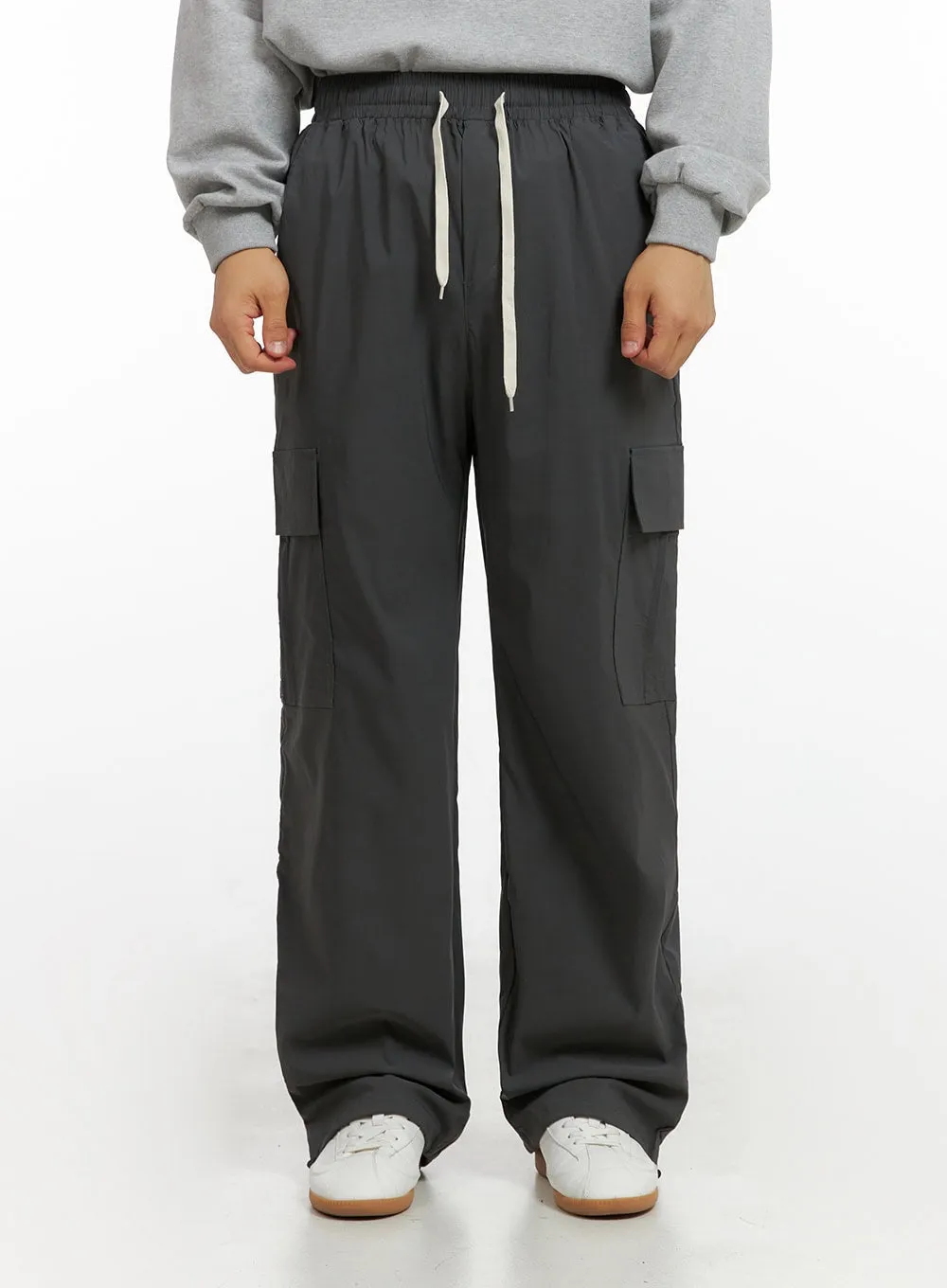 Men's Loose Fit Cargo Pants (Dark Gray) IG409