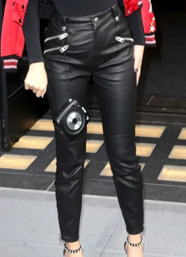 Selena Gomez Leather Pants