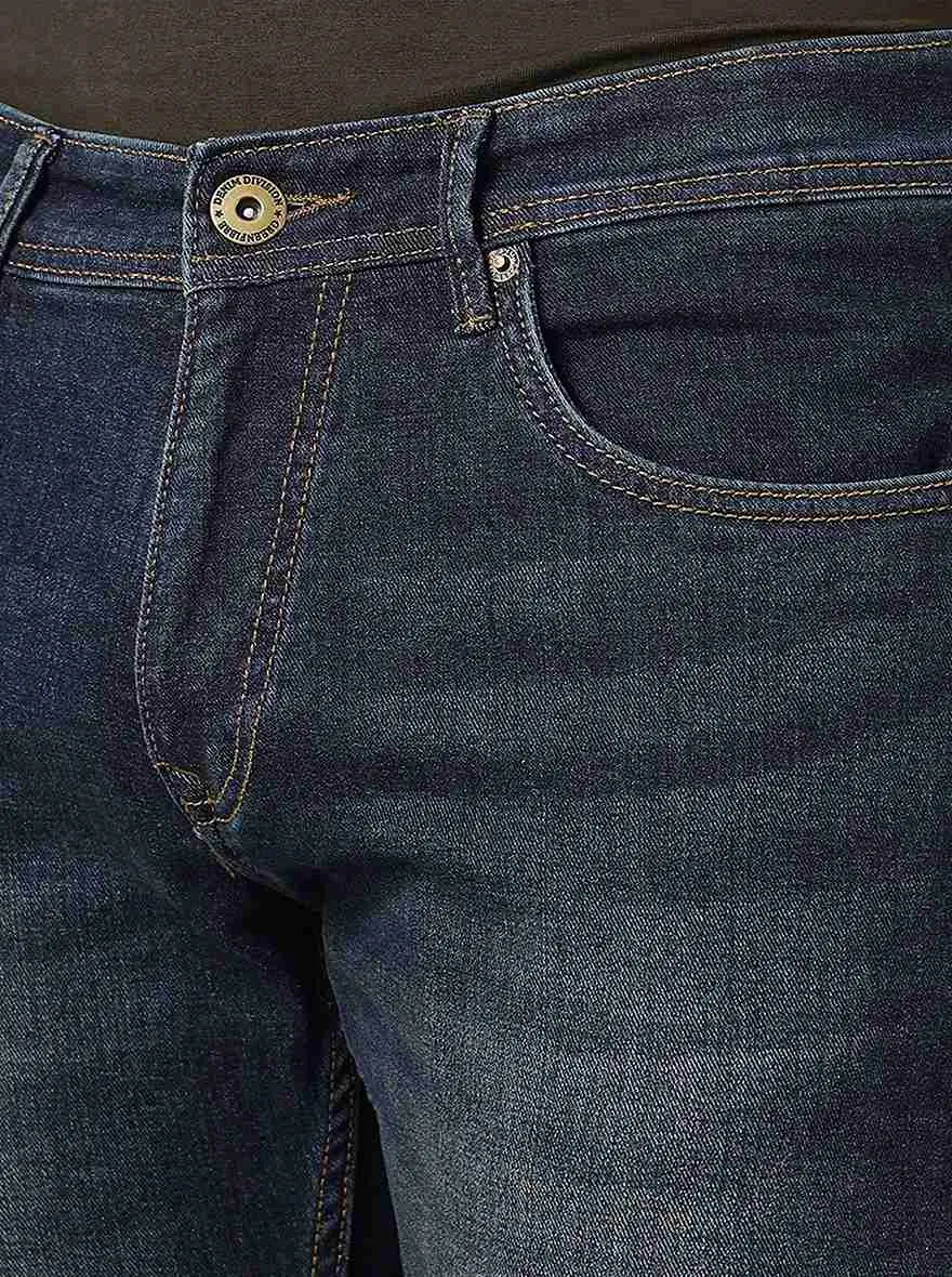 Tinted Blue Washed Narrow Fit Jeans | Greenfibre