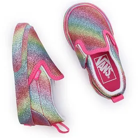 VANS TD Slip-On V Sneakers Glitter Rainglow Rainbow